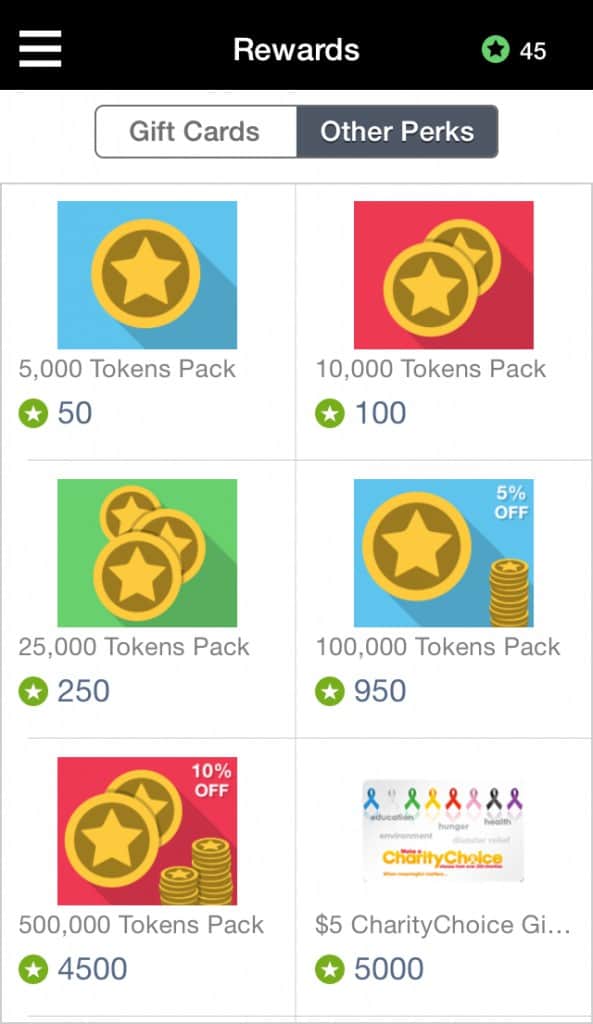 Perk Rewards
