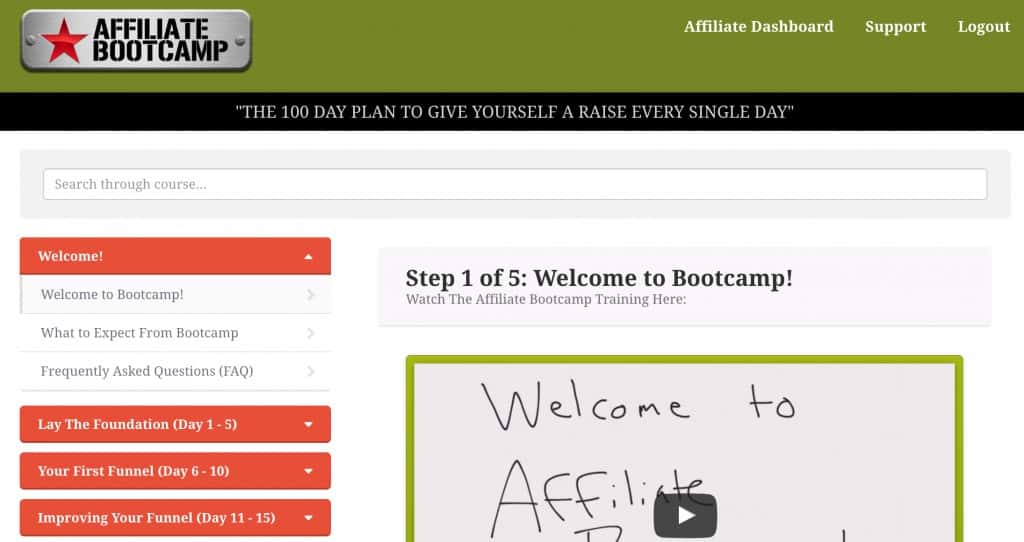 Affiliate Bootcamp Inside