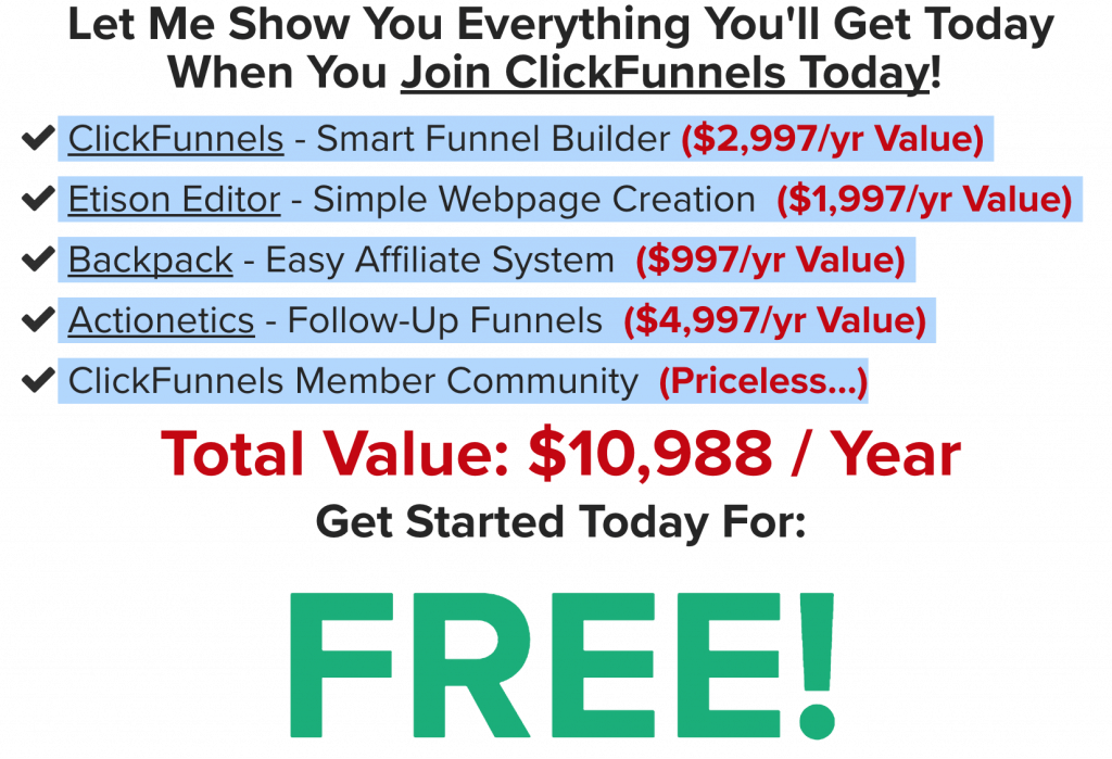 Clickfunnels Offer FREE