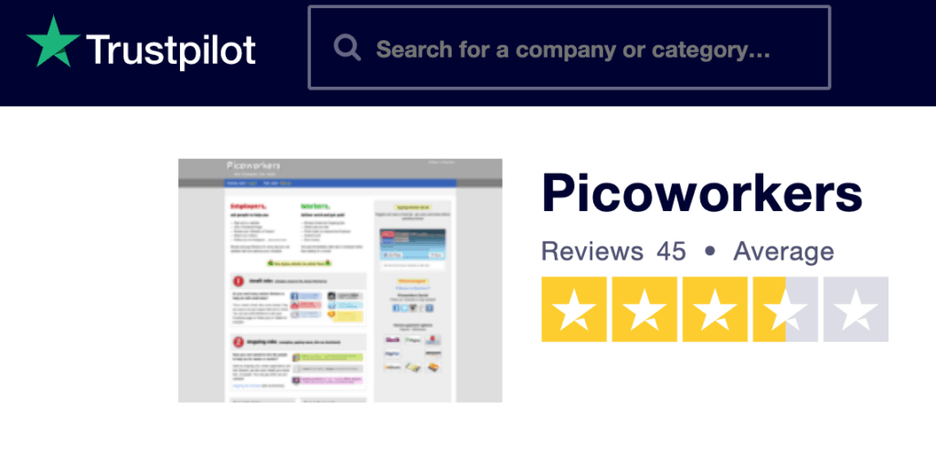 Picoworker Trustpilot